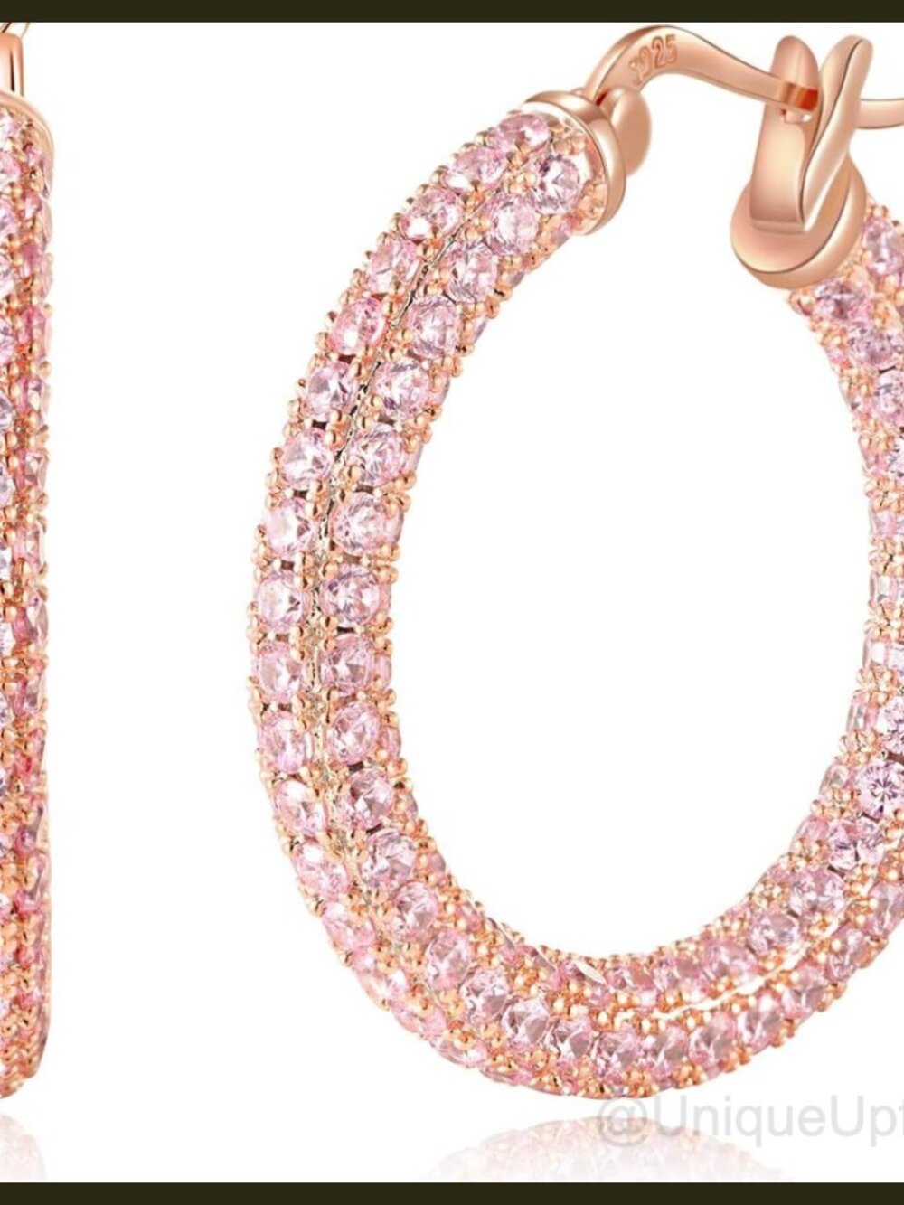14K Gold Plated 925 Sterling Silver Hoop Earrings Hypoallergenic Chunky